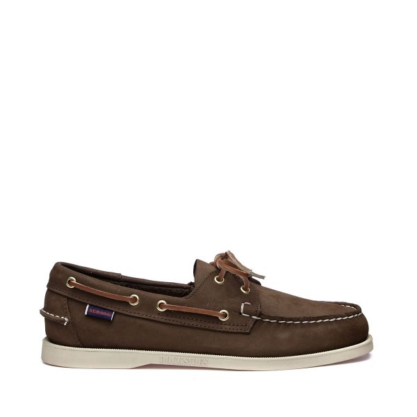 SEBAGO DOCKSIDES PORTLAND NUBUCK L7000GA0-901R ΚΑΦΕ