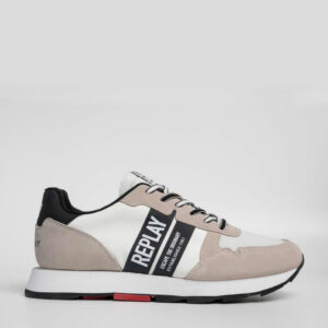 REPLAY RS680094T-0062 WHITE BLACK ARTHUR STRIPES